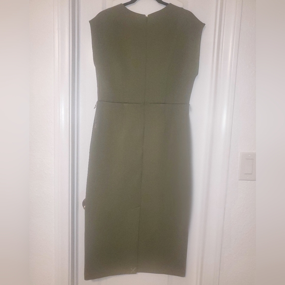 Ann Taylor Midi Sheath Dress Green - Picture 6 of 7